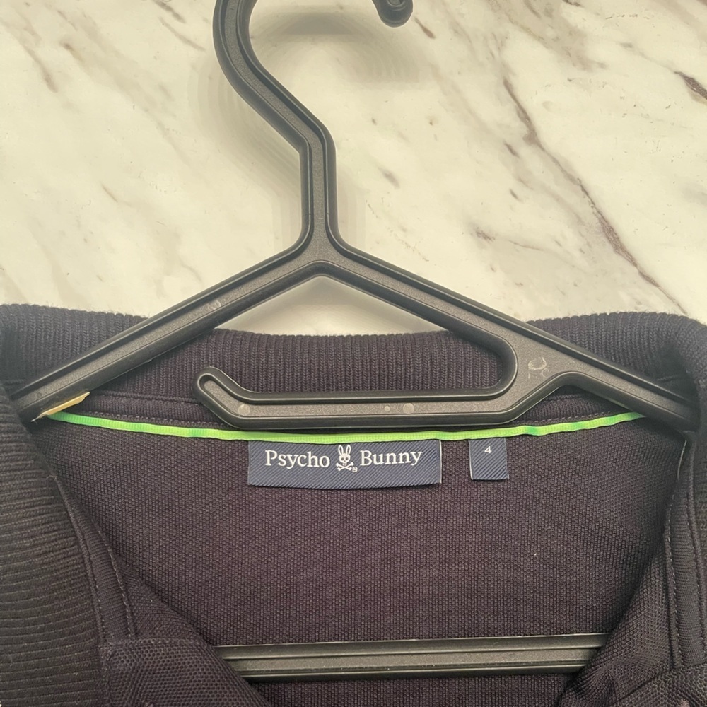 Psycho Bunny Lorenzo blue green long sleeve Polo shirt 4 - Picture 8 of 8